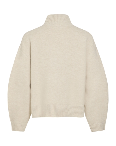 Vila - VISia High Neck Pulover Strik - Birch